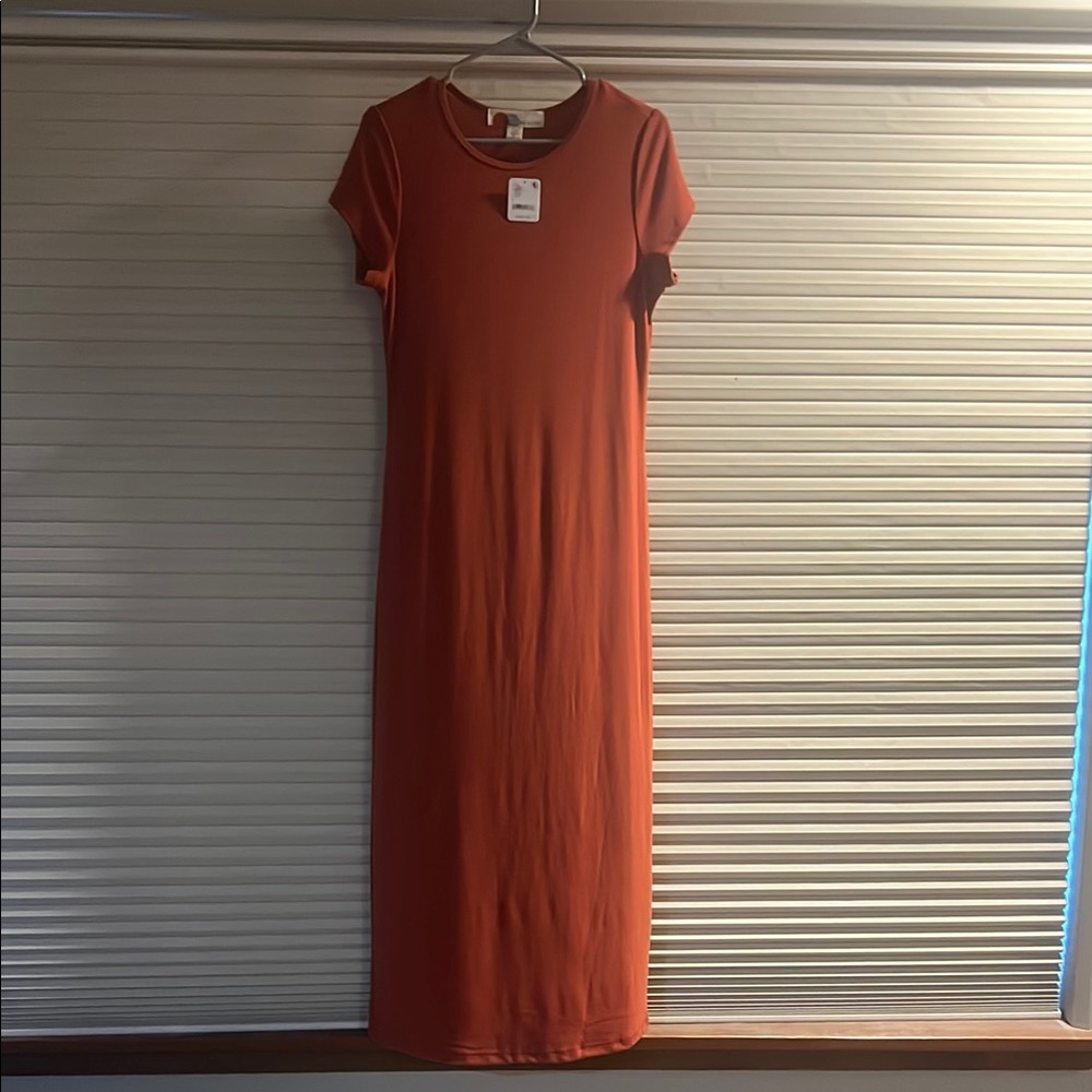 Causal midi Rust Dress